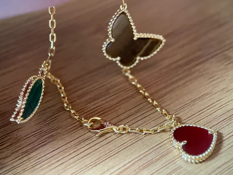 Pulseira Alhambra Heart and Butterfly
