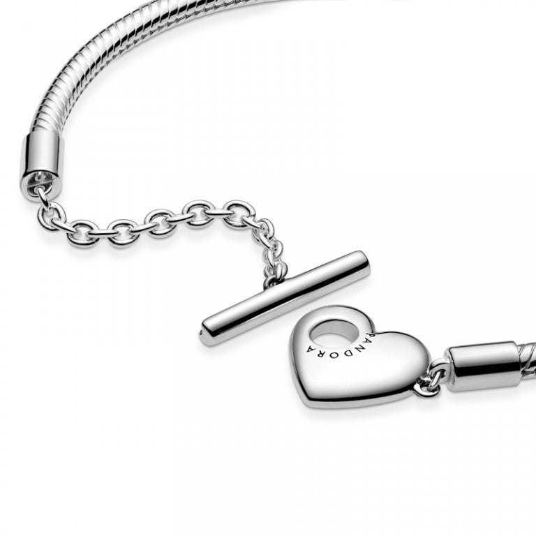Pulseira Fecho Coração em T