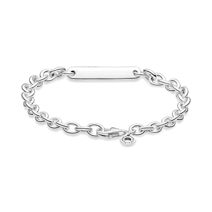 Pulseira de Elos com Barra Gravavel
