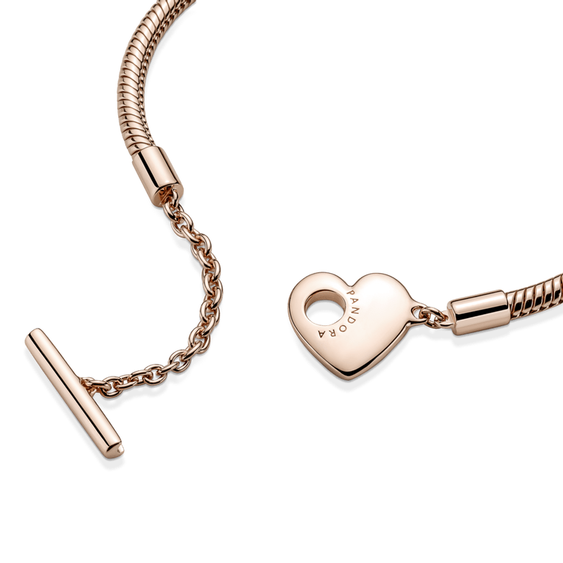 Pulseira Fecho Coração em T