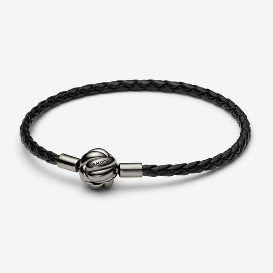 Pulseira de Couro Nó de Amor