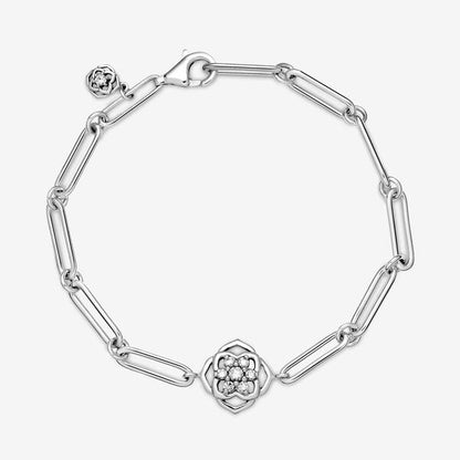 Pulseira Link Petalas de Rosa